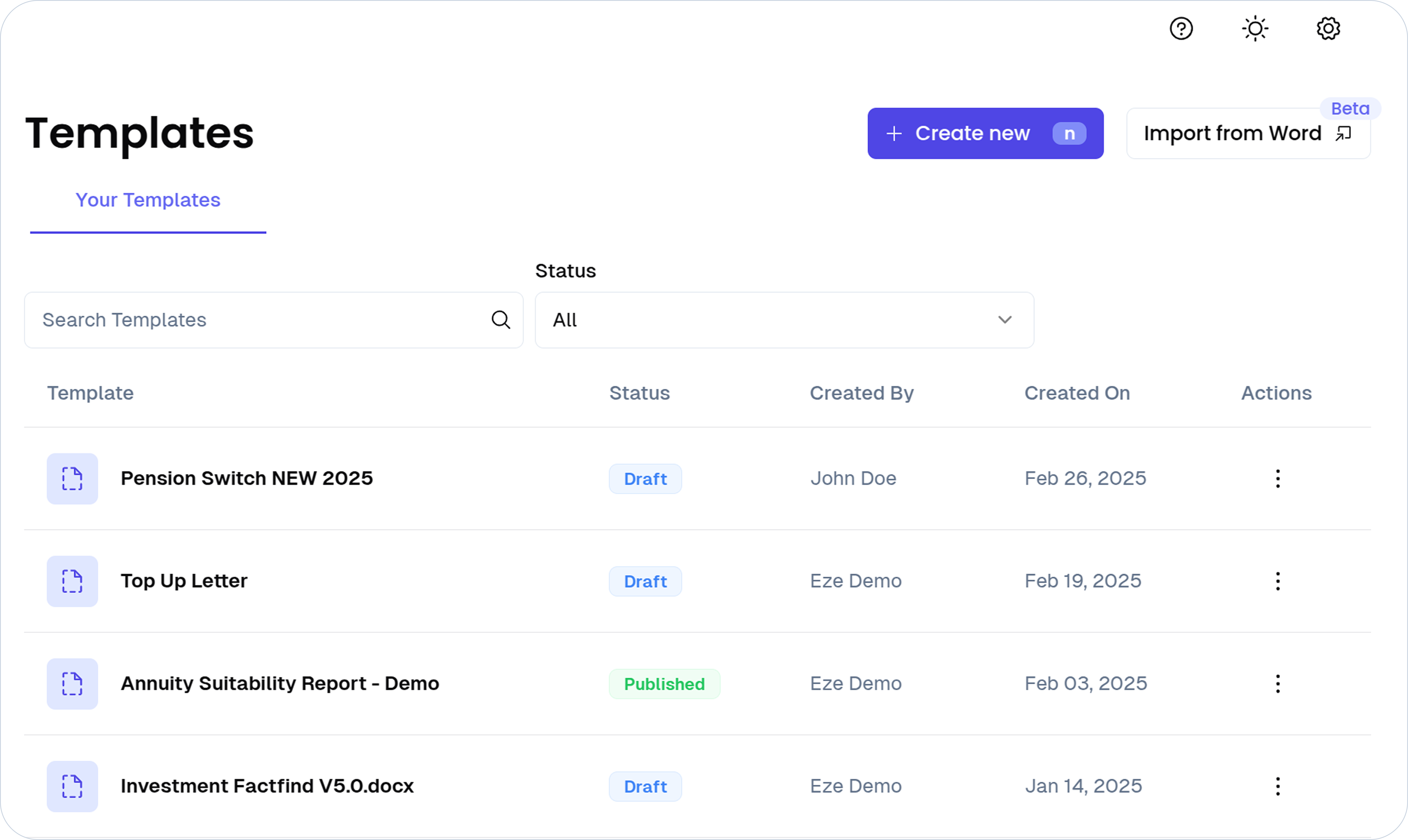 Templi - AI Suitability Report Writer
